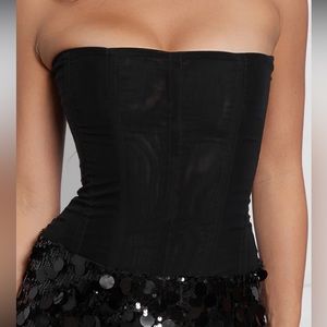 Muse Mesh Corset top from Leau. Size XS. Brand new and never worn
